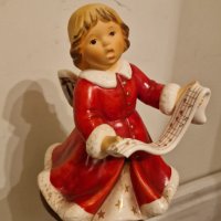Голям порцеланов Коледен ангел– Goebel, снимка 2 - Колекции - 43454102