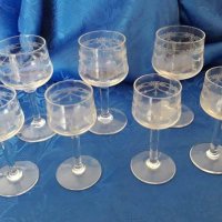 Кристални чаши за аперитив, снимка 1 - Чаши - 40499276