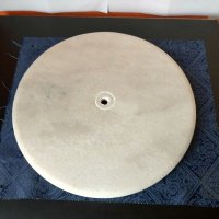 Мраморен диск, основа за лампа или др, снимка 1 - Други - 32995992