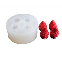 3d 4 малки ягоди ягода ягодки силиконов молд форма калъп за декорация торта фондан шоколад гипс, снимка 5 - Форми - 28282463