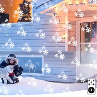 Коледен ЛЕД проектор- снежинки с дистанционно , снимка 9 - Други - 43498667