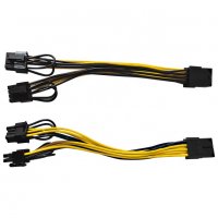 8 pin към 2×8 захранващ кабел pcie 8pin женски към двоен 8pin (6 2), снимка 4 - Кабели и адаптери - 37149714