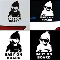 Бебе в колата / Baby on Board - Предпазителен стикер, снимка 2 - Аксесоари и консумативи - 27445350