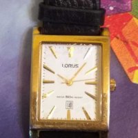 LORUS японски мъжки часовник със златна рамка, снимка 1 - Мъжки - 27954282