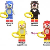 4 бр sonic Соник фигурки за Лего конструктор разглобяеми, снимка 1 - Фигурки - 27322186