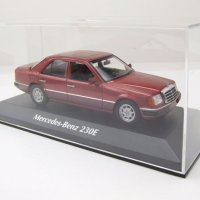 Mercedes-Benz 230E W124 от 1991 - мащаб 1:43 на Maxichanps моделът е нов в PVC дисплей-кейс, снимка 8 - Колекции - 43516230