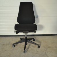 Немски офис Стол  черен текстил, снимка 5 - Столове - 33551208