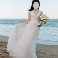 Сватбена / Булчинска рокля Phoebe от Gabbiano и воал, снимка 6 - Рокли - 43209493