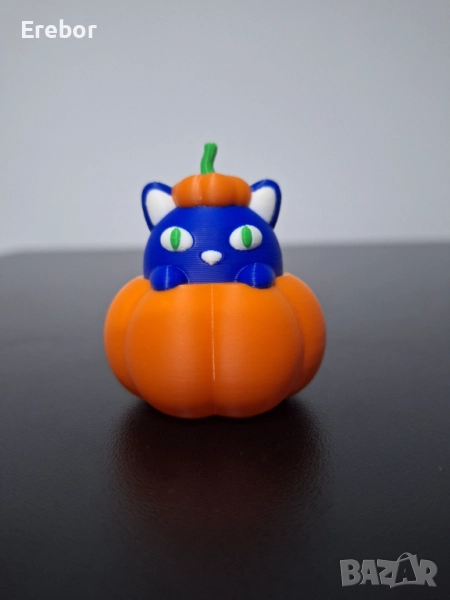 Хелуин тиквено коте, снимка 1