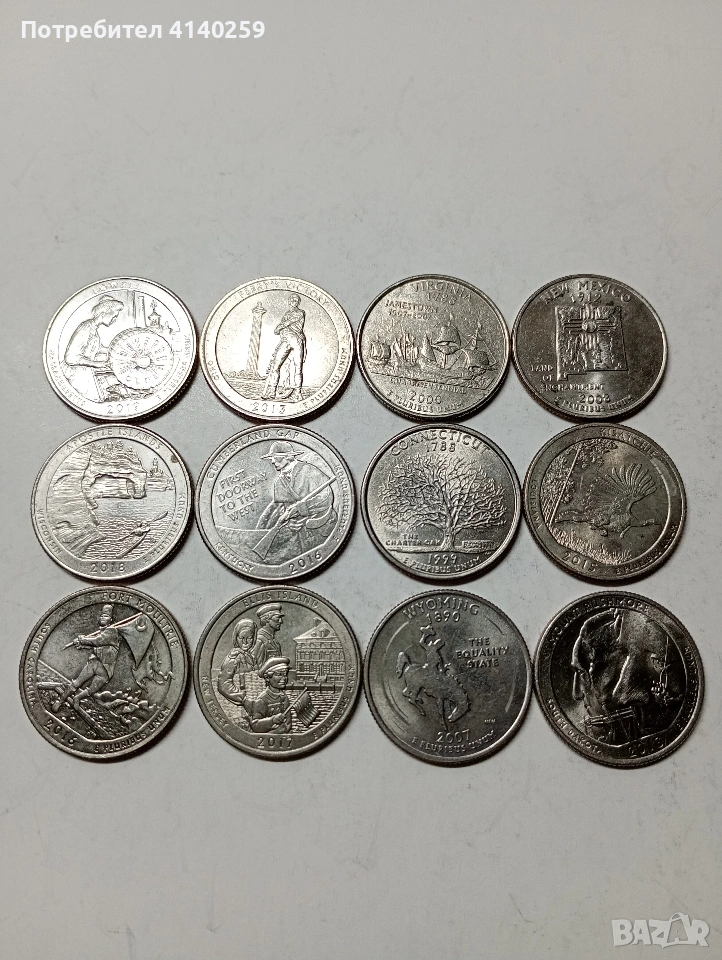 САЩ МОНЕТИ 1/4 КУОРТЪР ДОЛАР 1999 Г , снимка 1