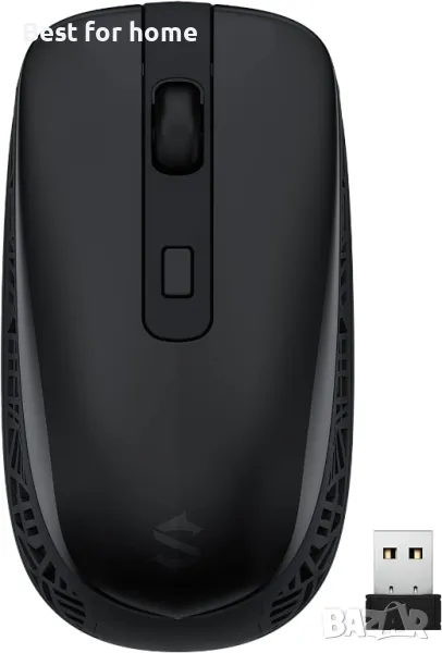 Ергономична акумулаторна безжична USB мишка Black Shark, снимка 1