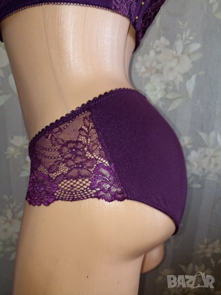 Gina benotti S,M-Бикини в цвят касис от микрофибър и дантела , снимка 1