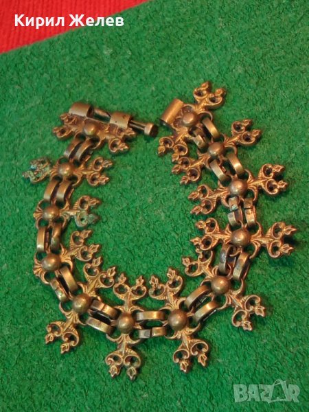 АВТЕНТИЧНА ВЪЗРОЖДЕНСКА БРОНЗОВА ГРИВНА с ЩИФТ РЯДКА МАЙСТОРСКА ИЗРАБОТКА 4963, снимка 1