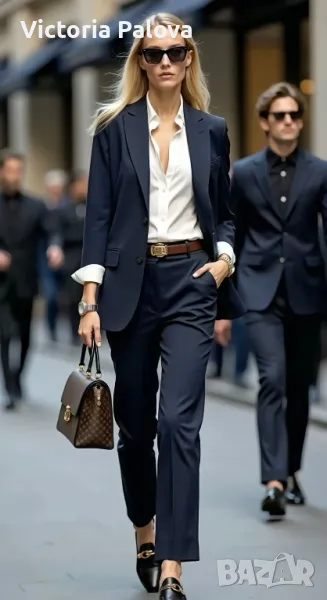 Елегантен вълнен костюм DISTIVA , снимка 1