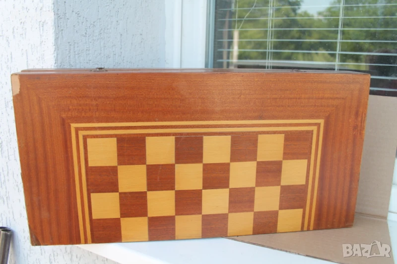 Кутия за шах и табла, снимка 1