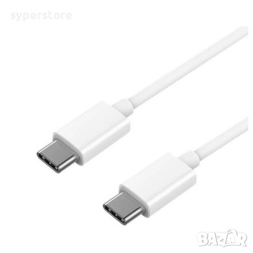 Кабел USB Type C - Type C M/M 1m SS000165 Original Бял USB Type-C to Type-C, снимка 1