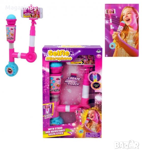 Микрофон със селфи стик Играчка , снимка 1
