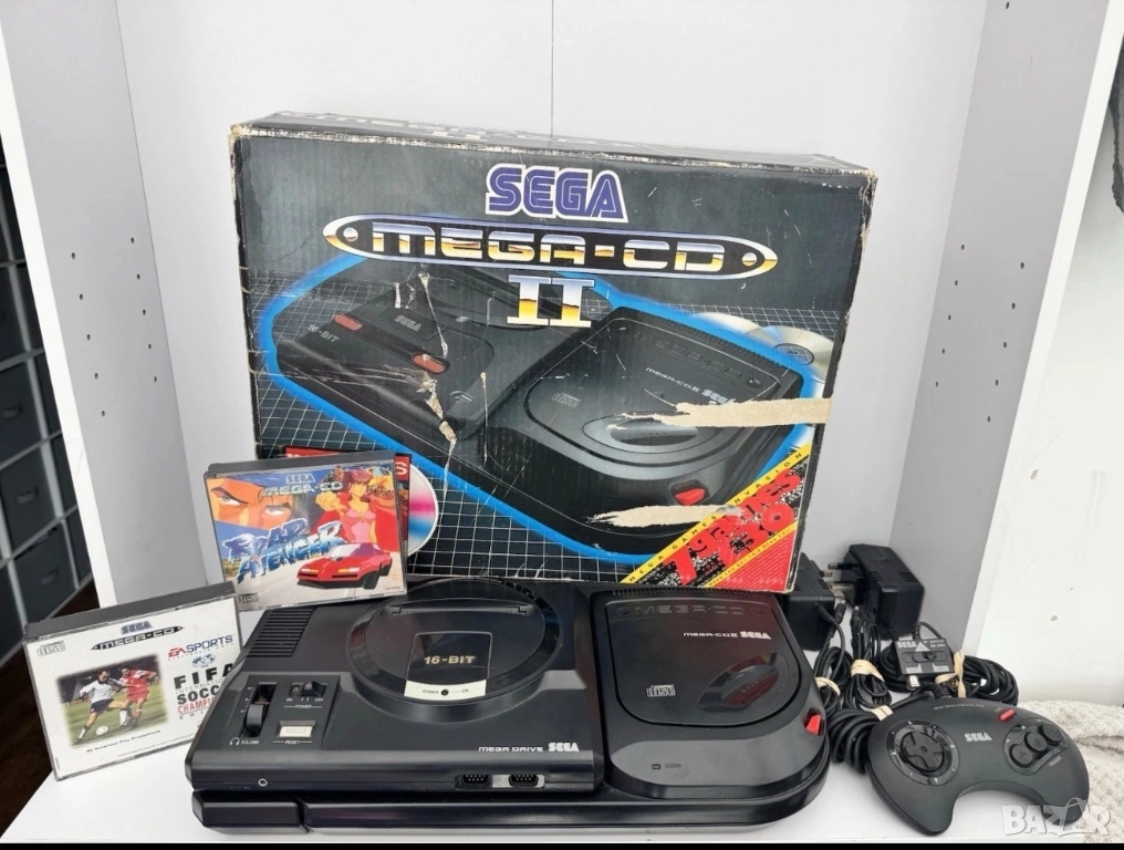  SEGA Mega CD 2 / Mega Drive – Boxed + 2 Games, снимка 1