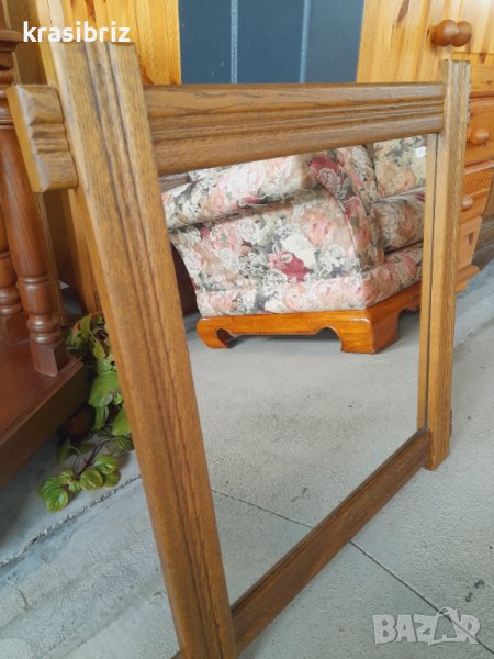 Огледало с дървена рамка внос от Германия , снимка 1