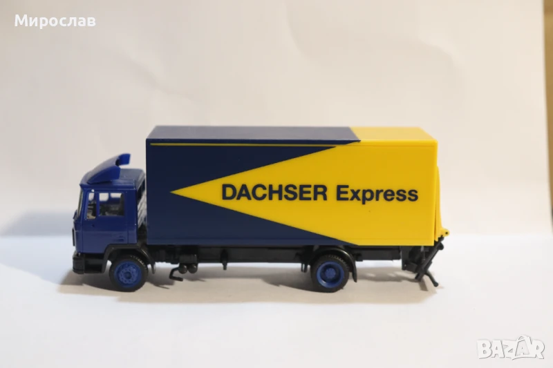 	HERPA H0 1/87 MAN КАМИОН МОДЕЛ КОЛИЧКА DACHSER, снимка 1