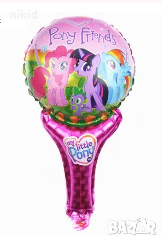 Малкото Пони My Little Pony балон фолио фолиев хелий дръжка, снимка 1