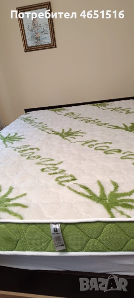 Двулицев матрак и подматрачна рамка 144/190, снимка 1