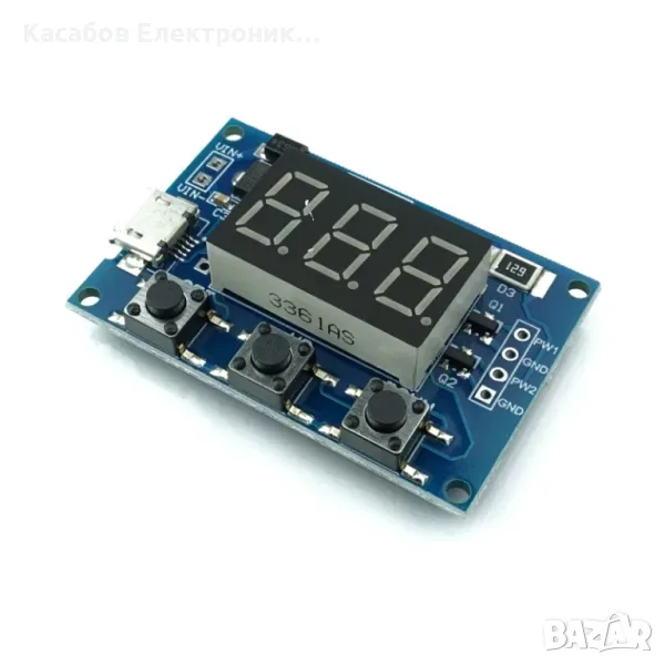 Двуканален PWM генератор, 2-канален, обхват 1Hz-150kHz XY-PWM, снимка 1