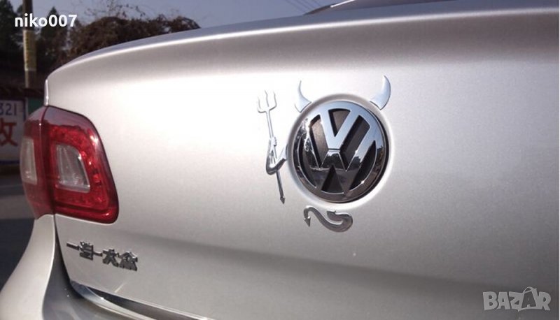 Стикер-лепенка-емблема за автомобил-кола-bmw-vw-ауди-кия-пежо-форд-мерцедес-рено-волво-хонда-шкода, снимка 1