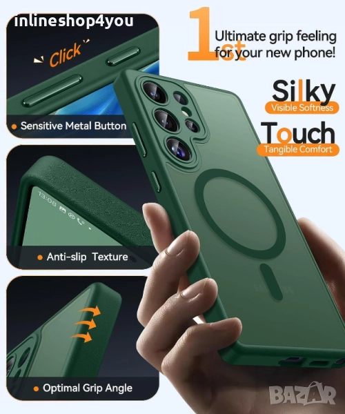 Матов MAGSAFE Кейс за Samsung Galaxy S25 Ultra, снимка 1
