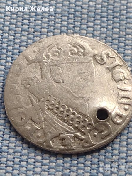 Сребърна монета 3 гроша 1621г. Сигизмунд трети ПОЛША 28430, снимка 1