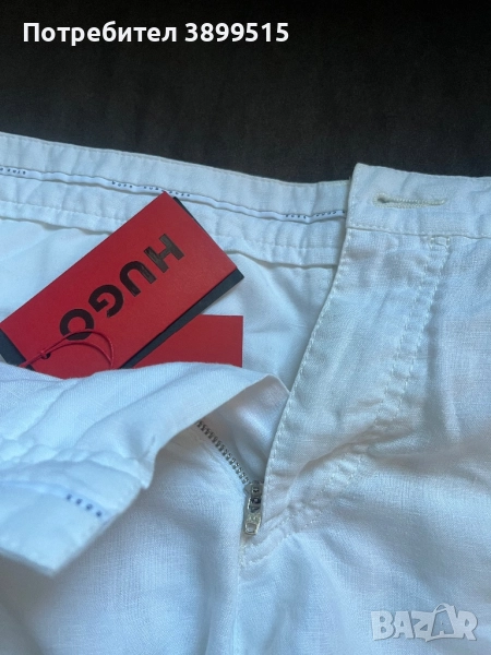 Мъжки ленен панталон HUGO BOSS, снимка 1