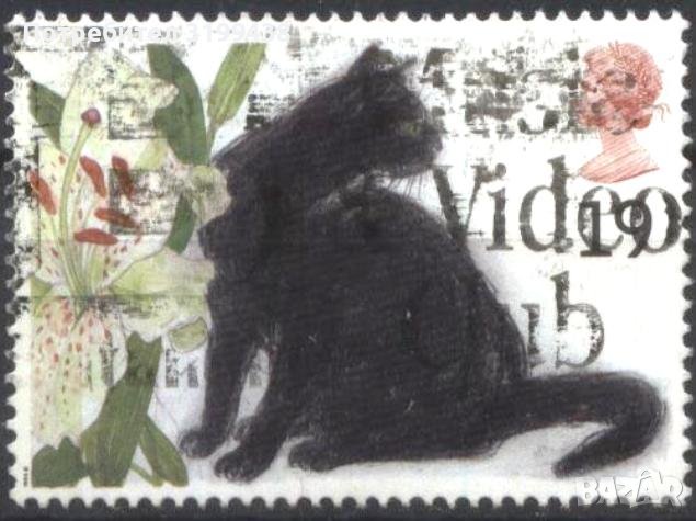 Клеймована марка Фауна Котка 1995 от Великобритания, снимка 1