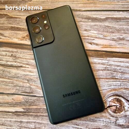 Samsung Galaxy S21 Ultra 5G мобилен телефон, Black, 256 GB, Отлично в ...
