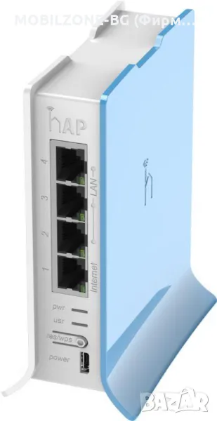 Безжичен Access Point MikroTik hAP lite RB941-2nD-TC, 32MB RAM, 4xLAN, built-in 2.4Ghz..., снимка 1
