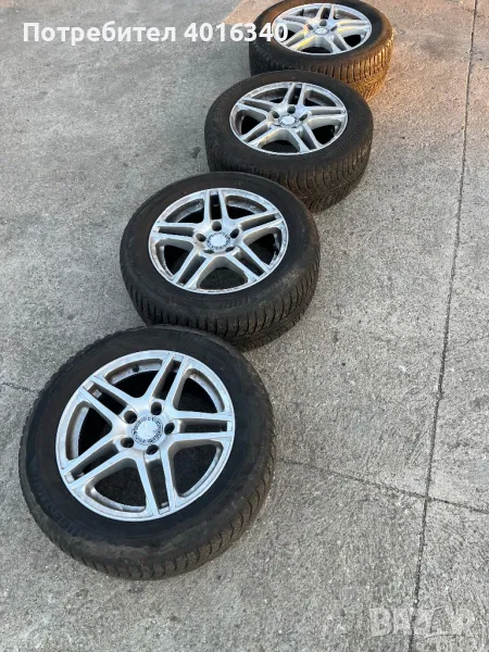 Джанти с гуми за Mercedes225/55/16  5x112, снимка 1