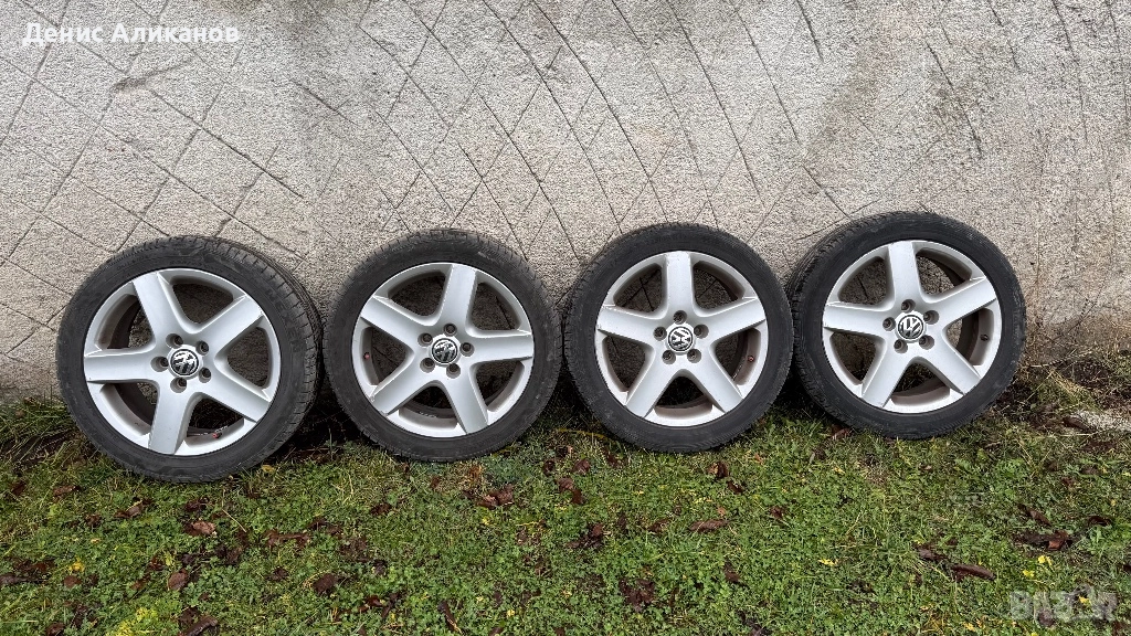 Джанти 5x112 за vw с нови летни гуми, снимка 1
