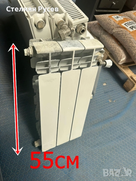 210711 алуминиев радиатор 3 ребра 55см -цена 25лв смр       -изпраща се след изпратено капаро , екон, снимка 1