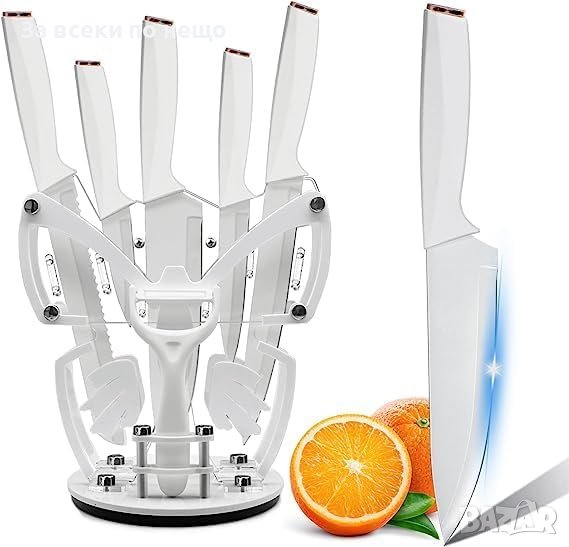 Нов Комплект от 7 части готварски кухненски ножове Дом кухня, снимка 1