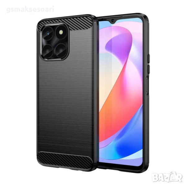 Honor X6a - Удароустойчив Кейс Гръб CARBON, снимка 1