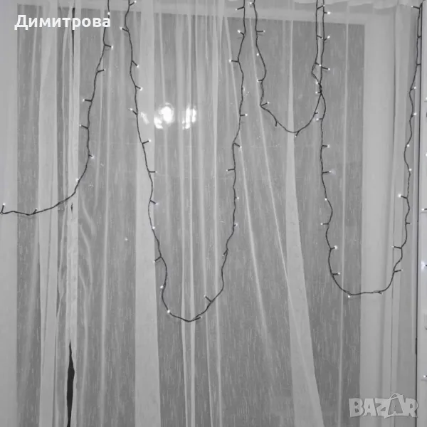 Светещи Led лампички, гирлянд за елха, 20м с трансформатор, снимка 1