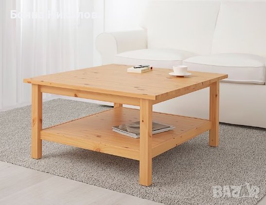 Холна маса 90Х90, HEMNES, Икеа, снимка 1