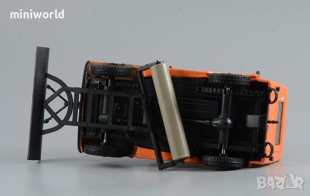 ГАЗ 69 Т3 тротоар-полагаща 1960 - мащаб 1:43 на DeAgostini моделът е нов в блистер, снимка 11 - Колекции - 42986376