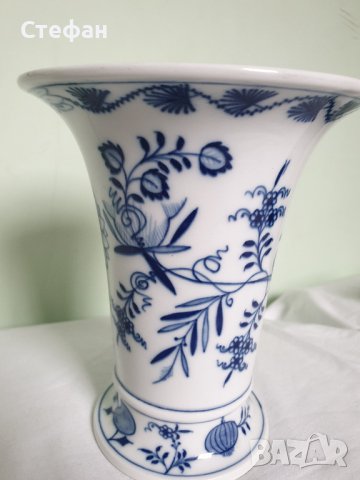 Порцеланова ваза - Майсен , снимка 3 - Антикварни и старинни предмети - 43677208
