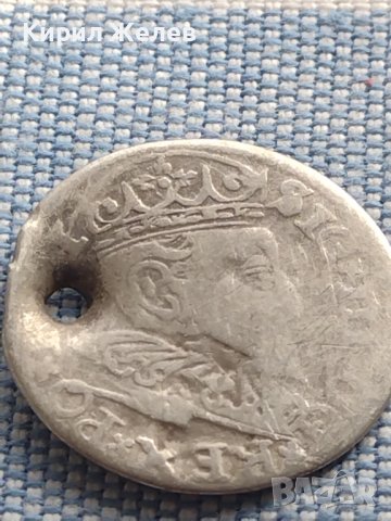 Сребърна монета 3 гроша 1596г. Сигизмунд трети ПОЛША 28460, снимка 4 - Нумизматика и бонистика - 42969893