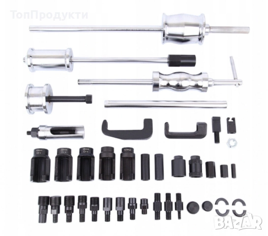 Комплект обратен чук за вадене на дюзи 40 части, снимка 3 - Куфари с инструменти - 52945679