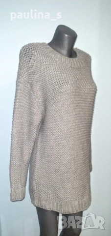 Два различни броя / Сив пуловер тип туника "Only" и "Pieces" , снимка 9 - Блузи с дълъг ръкав и пуловери - 28357791