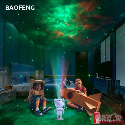 Нови Детска нощна лампа звездно небе проектор 360 настройка, модел ULT Galaxy Star Project Астронавт