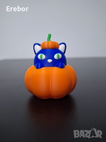 Хелуин тиквено коте, снимка 1