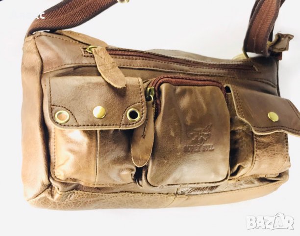 Луксозна Мъжка чанта Телешка кожа Арт Vinatge Lux Bag Топ ЦЕНА !, снимка 12 - Чанти - 26344778