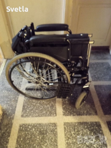 Сгъваема инвалидна количка, снимка 2 - Инвалидни колички - 53322981